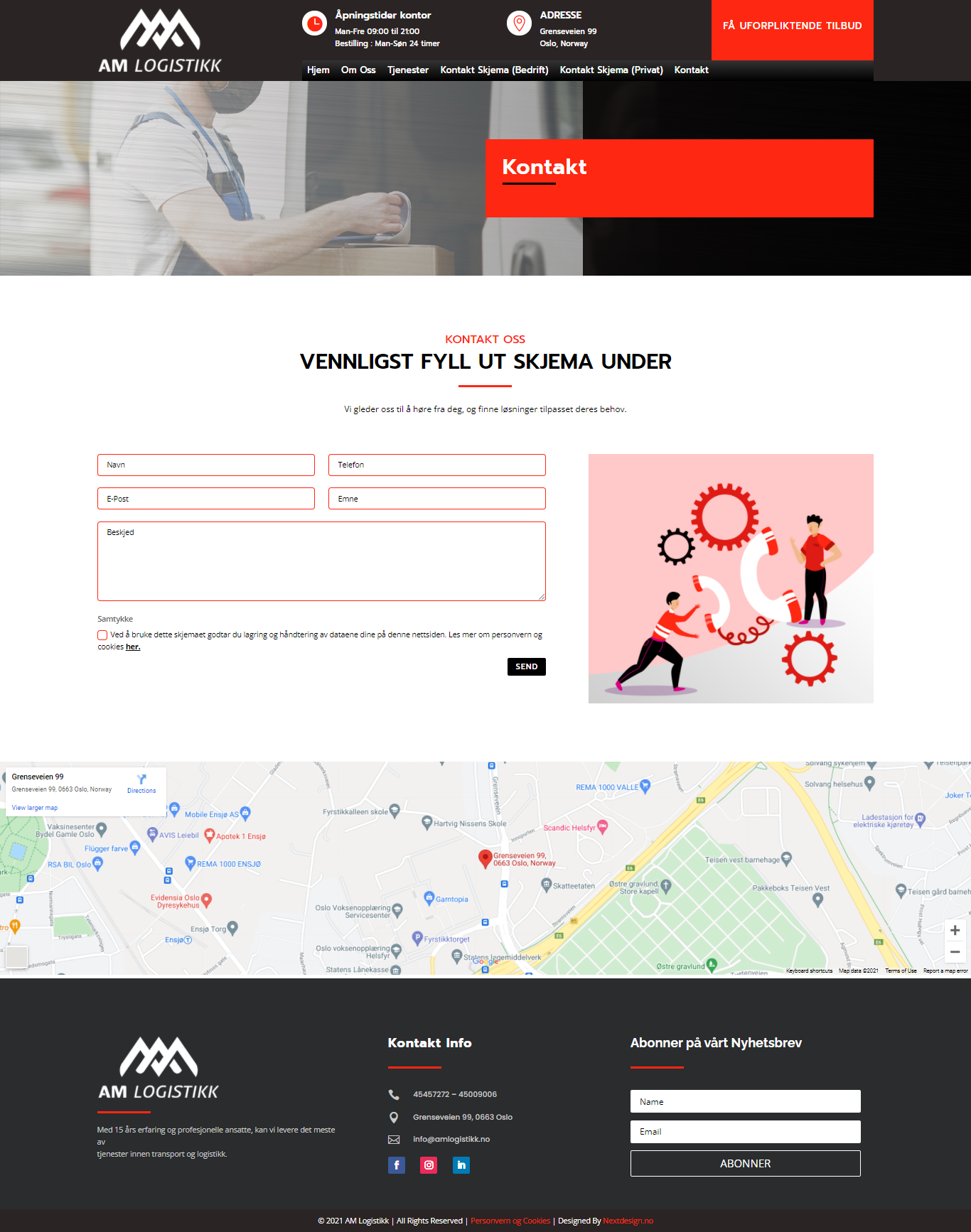 AM Logistikk – kontakt