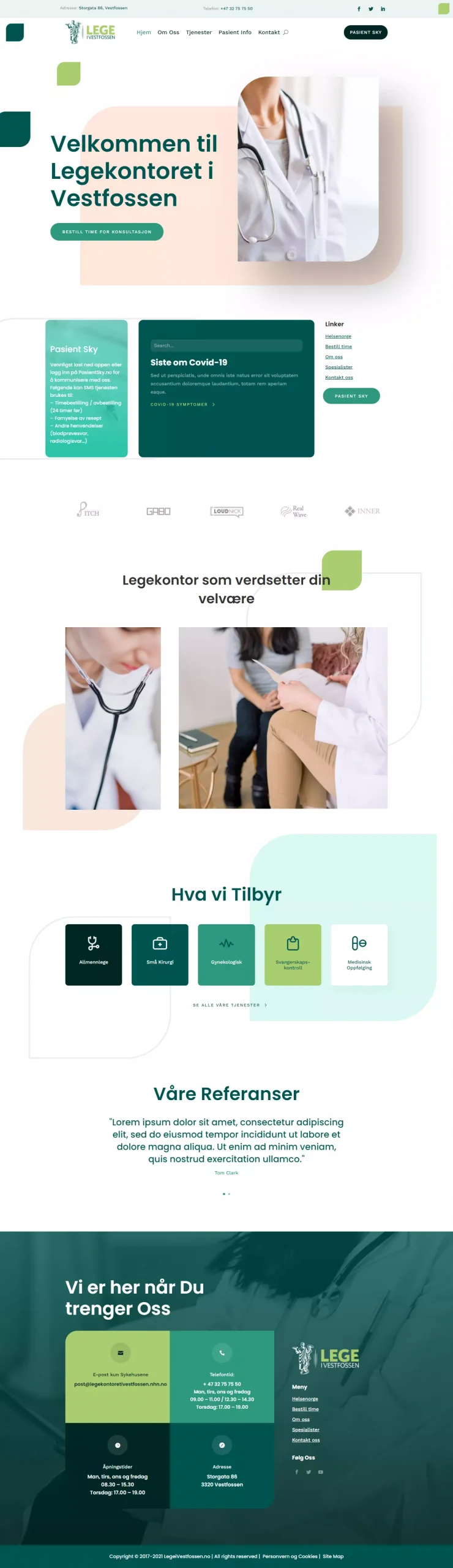 Legekontor – forside