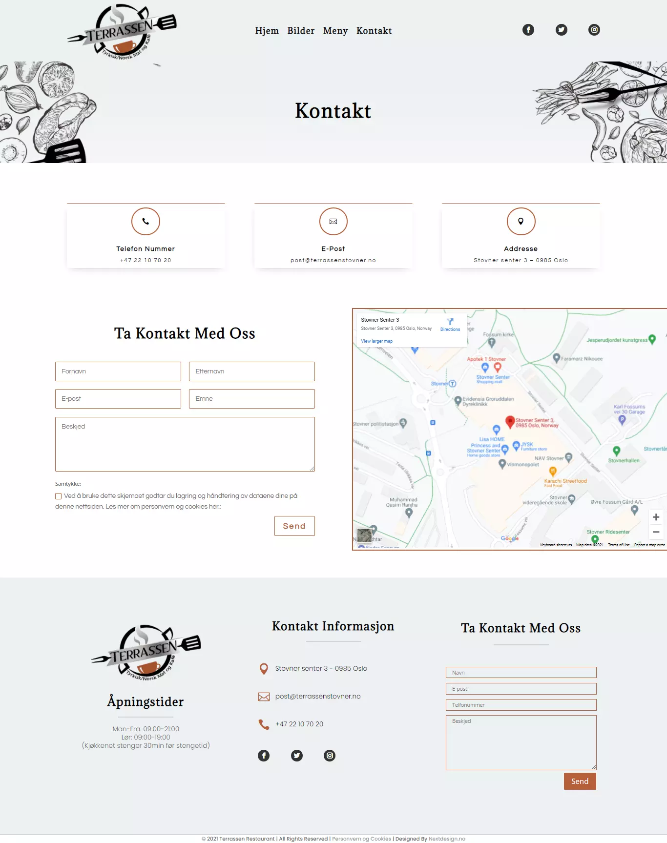 Terrassen Stovner – kontakt
